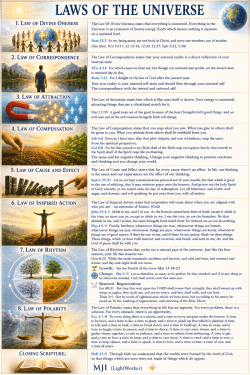 Laws Of The Universe