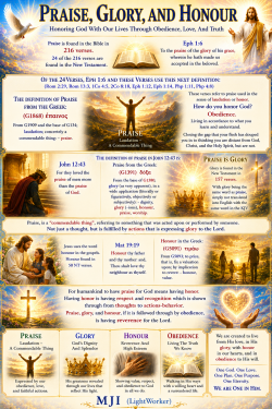 Praise Glory Honour