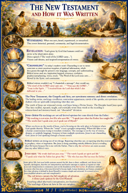 The New Testament And How It Was Written